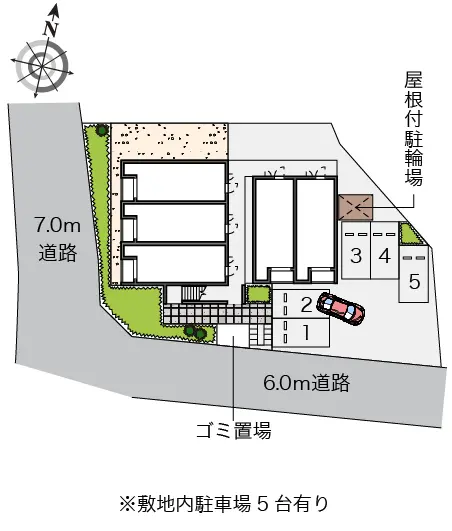 ★手数料０円★高槻市奈佐原元町 月極駐車場